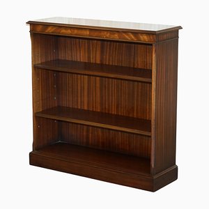 Vintage Mahogany Bevan Funnell Flamed Open Library Bookcase