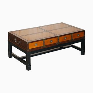 Large Eight Drawer Am Est Military Campaign Coffee Table