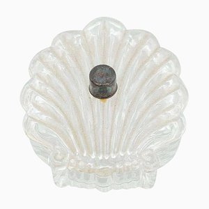 Shell Crystal Jewelry Box, Early 1900s