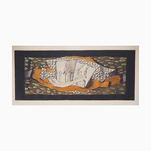 Georges Braque, Nature morte à la pipe, 1959, incisione originale