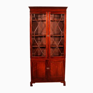 19th Century Bookcase or Showcase Cabinet in Mahogany, England