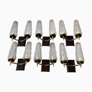 Mid-Century Modern Wall Sconces by Targetti Sankey, Set of 6, 1960s