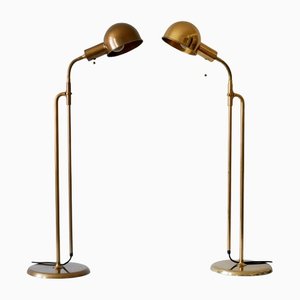 Mid-Century Modern Bola Reading Floor Lamps by Florian Schulz, 1970s, Set of 2