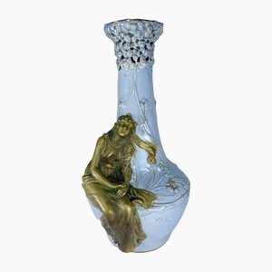 Art Nouveau Vubra Vase by Ernst Wahliss, 1900s
