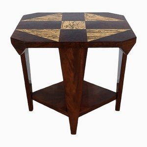 Art Deco Mahogany Side Table, 1940s