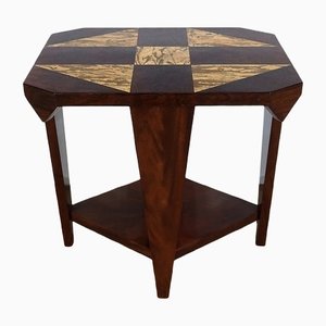 Art Deco Mahogany Side Table, 1940s