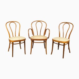 Vintage No. 218 Dining Chairs by Michael Thonet, Set of 3