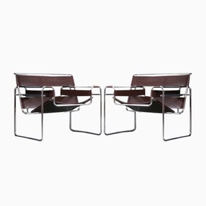 Wassily Club Chairs by Marcel Breuer for Knoll International, 1972, Set of 2