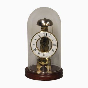 Midcentury German Mechanical Pendulum Table Clock by Franz Hermle