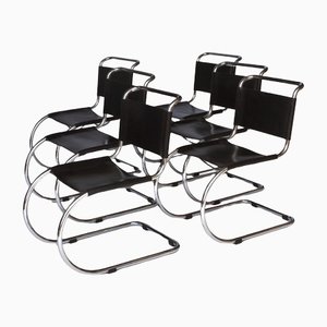 Chaises de Salon MR10 par Mies Van Der Rohe, Set de 6