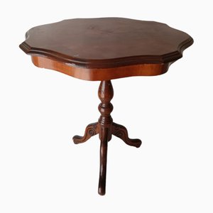Wooden Gueridon Side Table