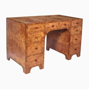 Art Deco Burr Walnut Desk