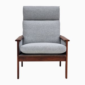 Fauteuil Modèle Capella en Bois Exotique par Illum Wikkelsø pour Niels Eilersen, Danemark, 1970s