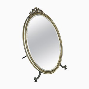 Espejo antiguo con base de estilo Luis XVI