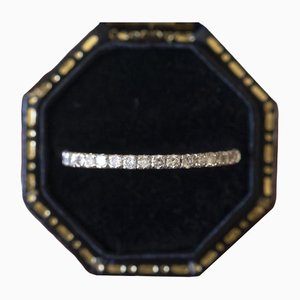 8 Karat Weißgold Modern Eternity Diamant Ring