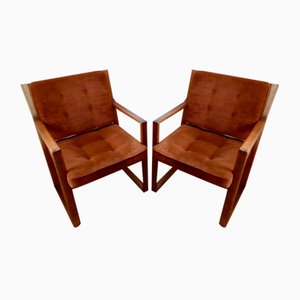 Fauteuils par Karl-Erik Ekselius pour Joc Vetlanda, Suède, Set de 2