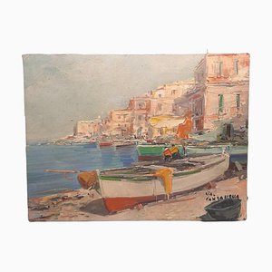Ciro Canyanella, Paesaggio, tecnica mista con olio e acrilico