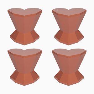Queen Heart Small Side Tables by Royal Stranger, Set of 4