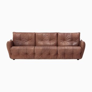 Vintage Leather Sofa in the Style of de Sede