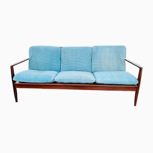 Skandinavisches Vintage Sofa in Hellblau