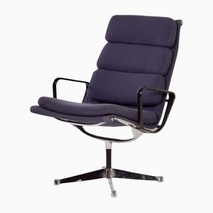 Blue Soft Pad Armchair by Charles & Ray Eames, 1970s