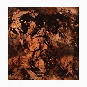 Gérard Cyne, Abstrakte Komposition, Mitte 20. Jh., Öl auf Karton