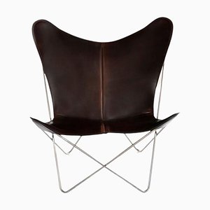 Mocca and Steel Trifolium Chair by Ox Denmarq