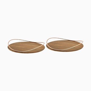 Touché Bois Canaletto Trays by Mason Editions, Set of 2