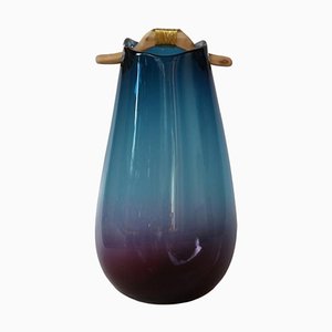 Blau-violette Heiki Vase von Pia Wüstenberg