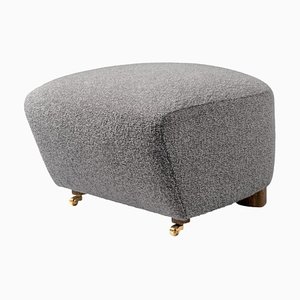 Grey Smoked Oak Sahco Zero the Tired Man Footstool from by Lassen