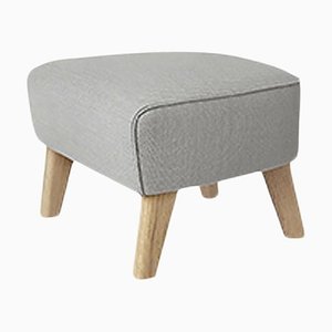 Light Grey and Natural Oak Raf Simons Vidar 3 My Own Chair Footstool from by Lassen