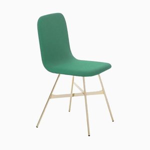 Tropic Tria Gold Upholstered Dining Chair by Colé Italia