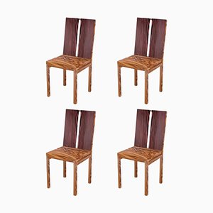 Stripe Chairs by Derya Arpac, Set of 4