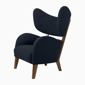 Blue Raf Simons Vidar 3 Smoked Oak My Own Chair Lounge Chair from by Lassen