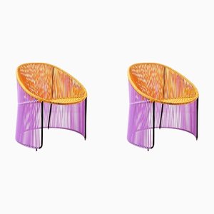 Honey Cartagenas Lounge Chair by Sebastian Herkner, Set of 2