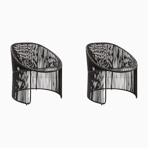 Black Cartagenas Lounge Chair by Sebastian Herkner, Set of 2