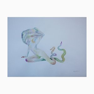 Nino Eliashvili, I Hissing, 2022, Watercolor on Paper