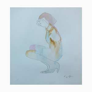 Nino Eliashvili, She, 2022, Watercolor on Paper