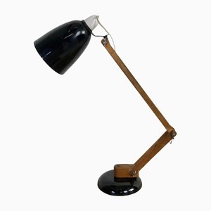 Vintage Maclamp in Black with Wooden Arms