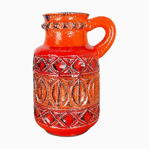 Vase Fat Lava en Poterie Colorée de Bay Ceramics, Allemagne, 1970s