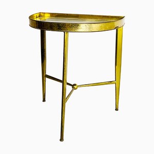 Mid-Century Italian Brass and Glass Console, 1950s