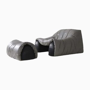 Cinna Lounge Chair & Ottoman, Set of 2