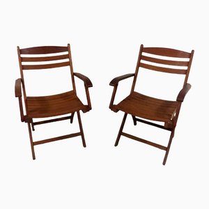 Teak Garden Chairs by Anders & Lars Hegelund, 1980s, Set of 2