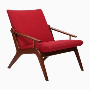 Fauteuil Mid-Century en Teck et Laiton, Danemark, 1960s