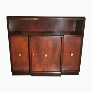 Mueble italiano Art Déco de nogal con puertas