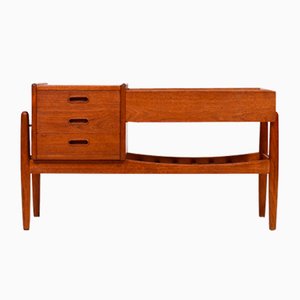 Tavolo d'ingresso in teak di Arne Wahl Iversen per Vinde Møbelfabrik, anni '60