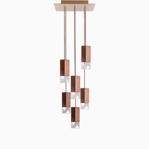 Wood Lamp/One 6-Light Chandelier from Formaminima