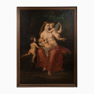 Neoclassical Painting, Italy, 17th-Century, Oil on Canvas, Framed