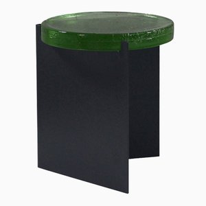 Alwa One 5500GRB Side Table with Green Top & Black Base by Sebastian Herkner for Pulpo