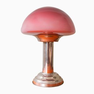 Art Deco Pink Table Lamp, 1930s